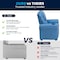 Flash Furniture Kids Recliner, 21-1/2" to 36-1/2" x 27", Upholstery Color: Blue DG-ULT-KID-LTBLUE-GG - alternate 2